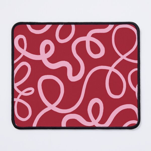 Item preview, Squiggle Pattern, Pink and Red designed and sold by OneThreeSix.