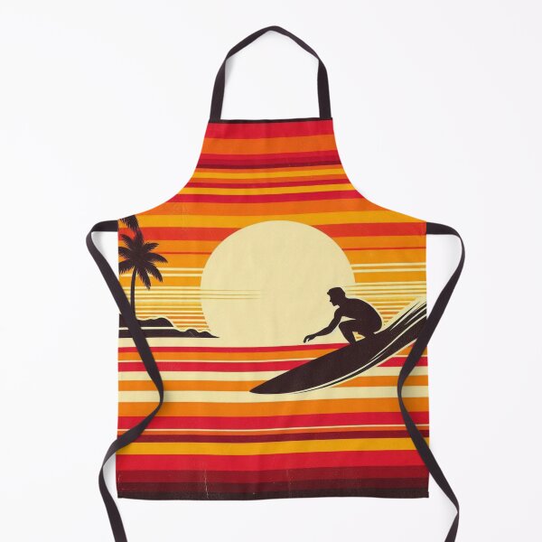 Item preview, Retro 70s Sunset Surfer – Vintage Surf Silhouette Design designed and sold by ashokreddy343.