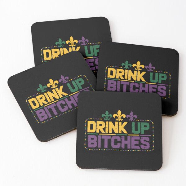 Item preview, Drink Up Bitch Drinking Team Fun Mardi Gras Carnival Beer designed and sold by RipleMalphite.