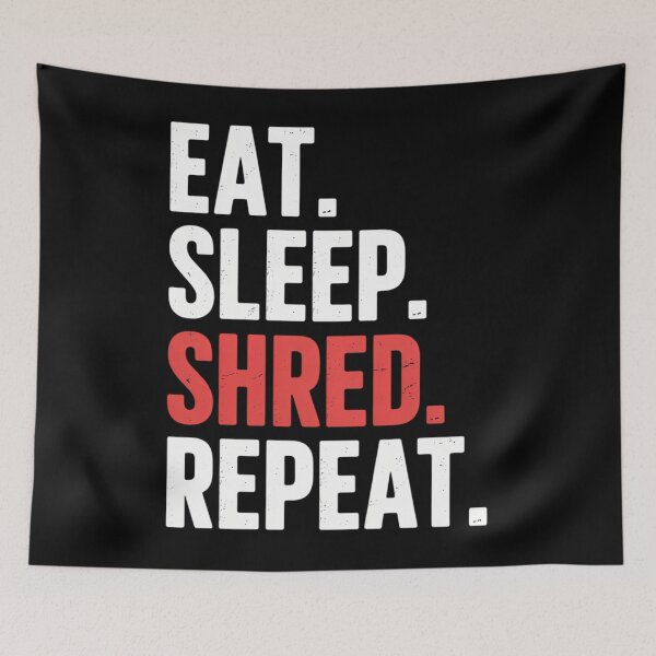 Item preview, Eat Sleep Shred Funny Guitar Player Heavy Metal Music designed and sold by RipleMalphite.