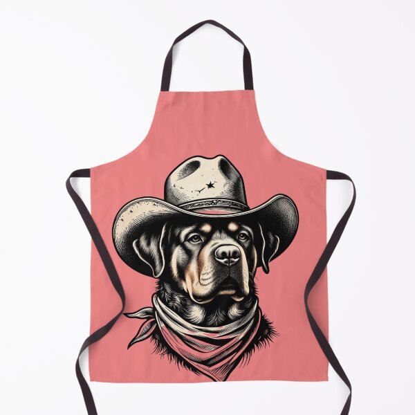 Item preview, Rottweiler Cowboy Hat Bandana Western Dog Humor designed and sold by GrumpySableye.