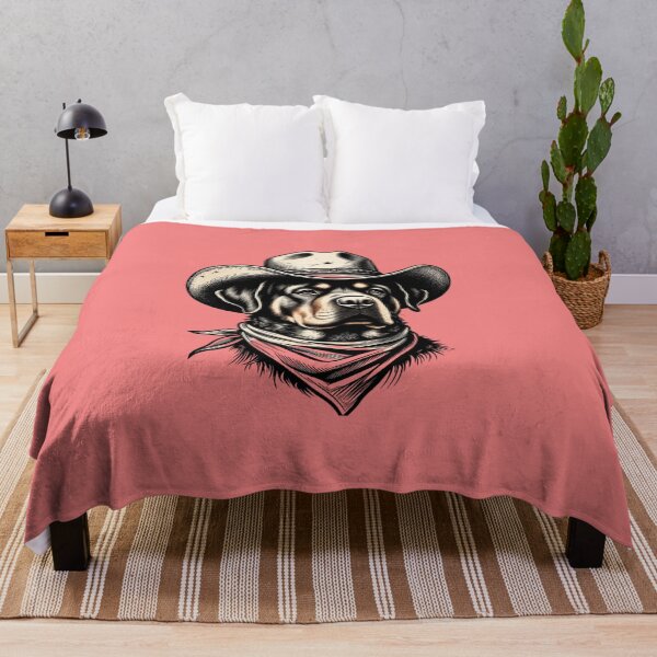 Item preview, Rottweiler Cowboy Hat Bandana Western Dog Humor designed and sold by GrumpySableye.