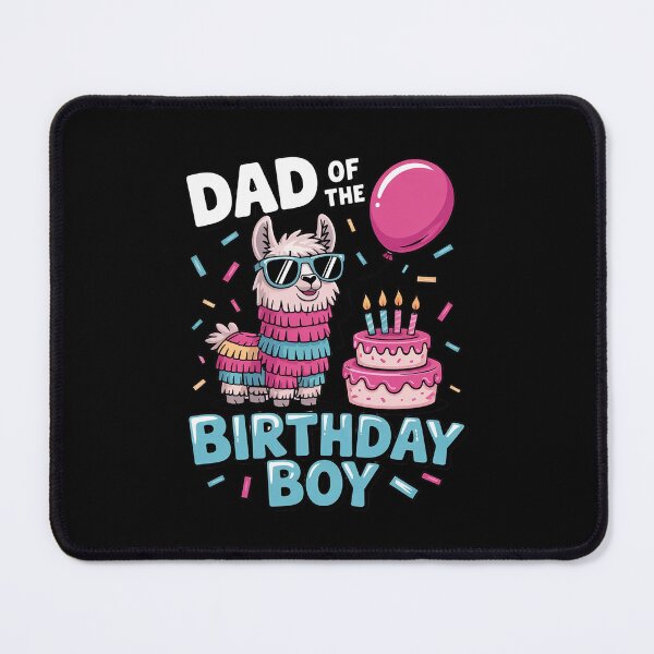 Item preview, dad of Birthday Boy Llama Pinata Party family mathing designed and sold by DigitaldeligArt.