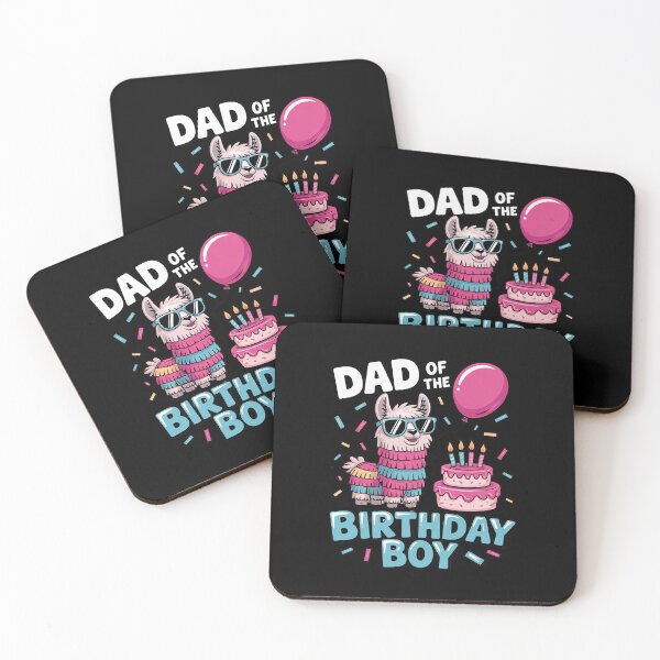 Item preview, dad of Birthday Boy Llama Pinata Party family mathing designed and sold by DigitaldeligArt.