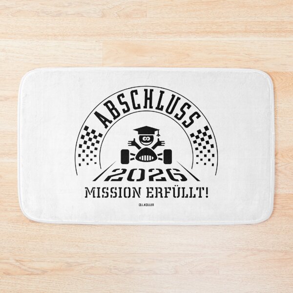 Item preview, Graduation 2026 – Mission Accomplished! (School graduation / Finish line / Blackout) designed and sold by Roderix.