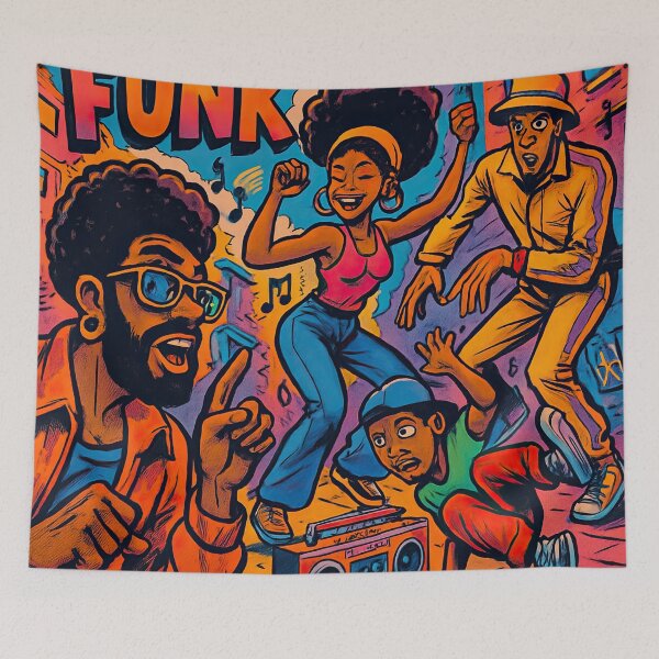 Aperçu de l'œuvre Funk | Style BD - Dessin animé créée et vendue par ComicsFactory.