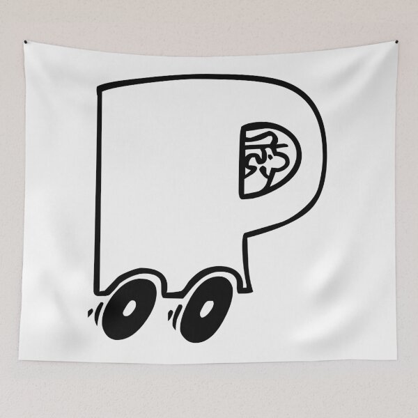Item preview, Alphabets Doodle - Car and Wheels | ZMQZLZ  16 designed and sold by MyStickersCove.