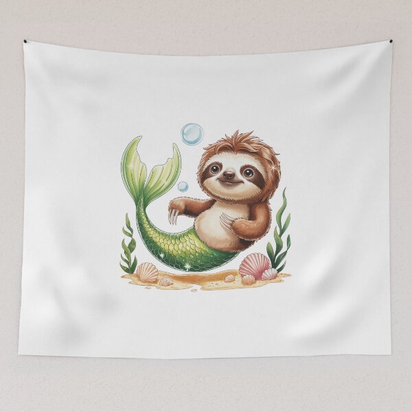 Item preview, Sloth Mermaid designed and sold by jkrphoto.