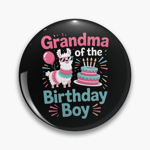 Item preview, grandma Birthday Boy Llama Pinata Party family mathing women designed and sold by DigitaldeligArt.