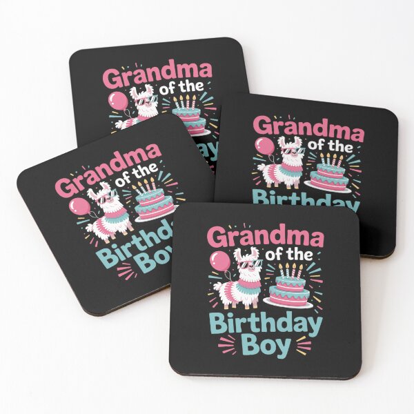 Item preview, grandma Birthday Boy Llama Pinata Party family mathing women designed and sold by DigitaldeligArt.