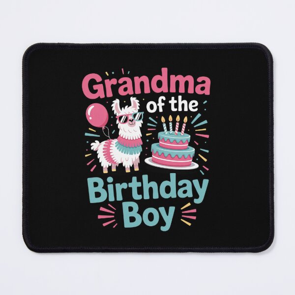 Item preview, grandma Birthday Boy Llama Pinata Party family mathing women designed and sold by DigitaldeligArt.