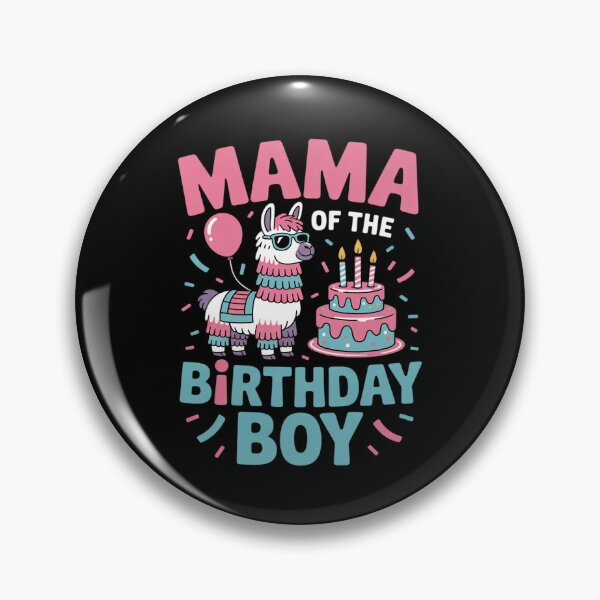Item preview, mama Birthday Boy Llama Pinata Party family mathing women designed and sold by DigitaldeligArt.