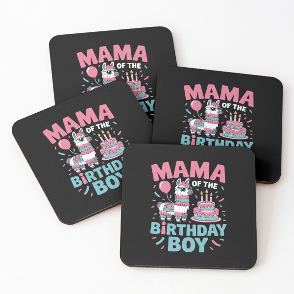 Item preview, mama Birthday Boy Llama Pinata Party family mathing women designed and sold by DigitaldeligArt.