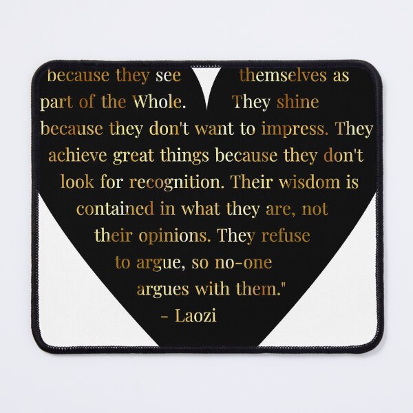 Item preview, Laozi Quote in Heart with Gold Gradient Text designed and sold by TheIconSmith.