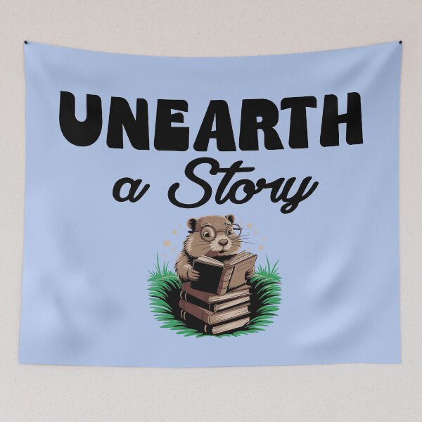 Item preview, Unearth a Story Reading groundhog  designed and sold by Colorfulman.