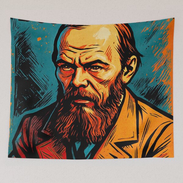 Item preview, Fyodor Dostoevsky, author | Comics stylCartoone -  designed and sold by ComicsFactory.