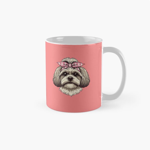 Item preview, Proud Shih Tzu Mom Pink Ribbon designed and sold by GrumpySableye.