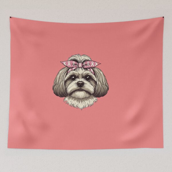 Item preview, Proud Shih Tzu Mom Pink Ribbon designed and sold by GrumpySableye.