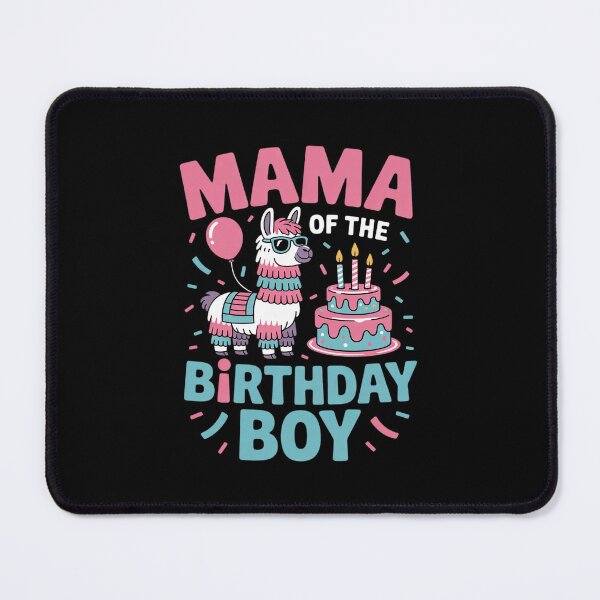 Item preview, mama Birthday Boy Llama Pinata Party family mathing women designed and sold by DigitaldeligArt.