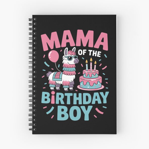 Item preview, mama Birthday Boy Llama Pinata Party family mathing women designed and sold by DigitaldeligArt.
