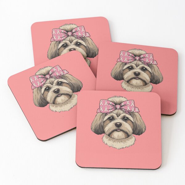 Item preview, Shitzu Dog For Breast Cancer Awareness designed and sold by GrumpySableye.