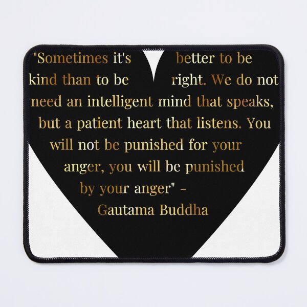 Item preview, Gautama Buddha Quote in Heart with Gold Gradient Text designed and sold by TheIconSmith.