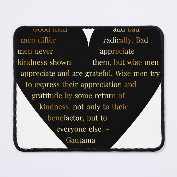 Item preview, Gautama Buddha Quote in Heart with Gold Gradient Text designed and sold by TheIconSmith.