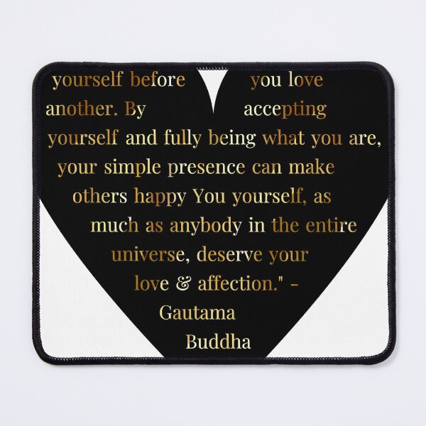 Item preview, Gautama Buddha Quote in Heart with Gold Gradient Text designed and sold by TheIconSmith.