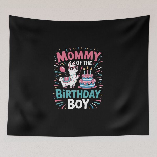 Item preview, mommy Birthday Boy Llama Pinata Party family mathing womenư designed and sold by DigitaldeligArt.