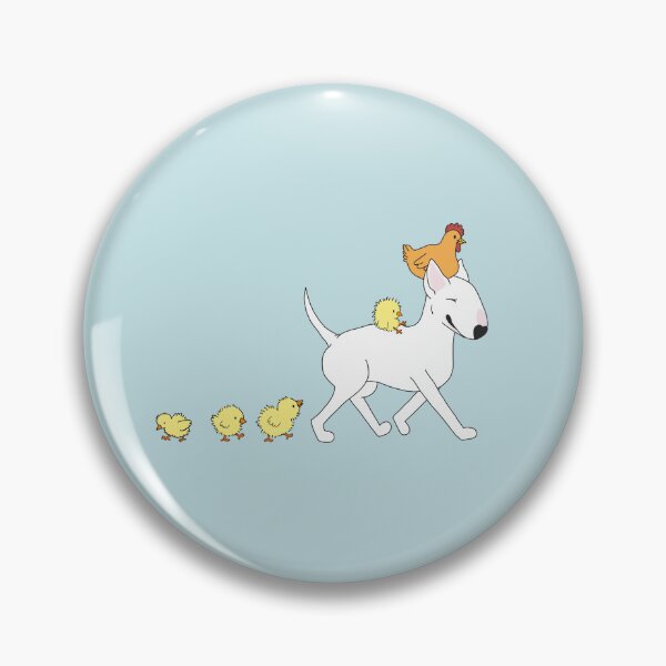 Item preview, Bull Terrier with fluffy friends designed and sold by Qtea.