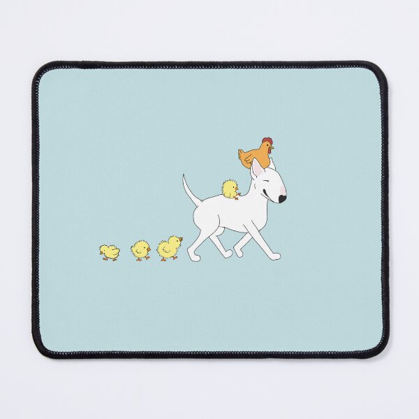Item preview, Bull Terrier with fluffy friends designed and sold by Qtea.