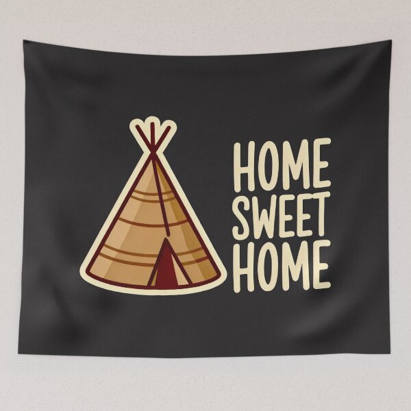 Item preview, Home Sweet Home Tipi Nature Illustration designed and sold by SplashTastic.