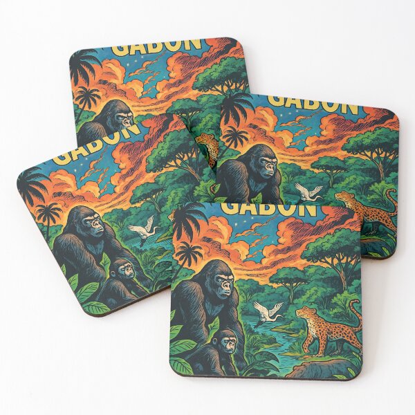 Item preview, Gabon landscape | Comics stylCartoone -  designed and sold by ComicsFactory.