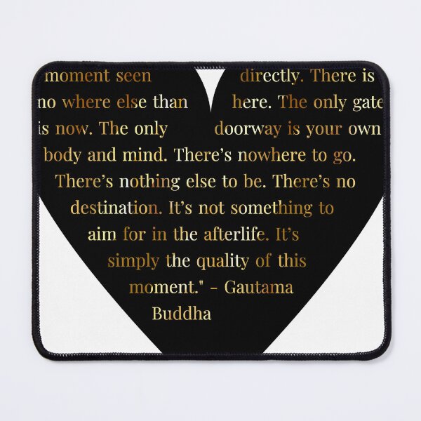Item preview, Gautama Buddha Quote in Heart with Gold Gradient Text designed and sold by TheIconSmith.