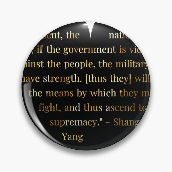 Item preview, Shang Yang Quote in Heart with Gold Gradient Text designed and sold by TheIconSmith.