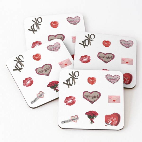 Item preview, Valentine’s Day Coquette Sticker Pack - Romantic Hearts & Red Roses designed and sold by Aesthetic Crew.