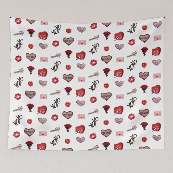 Item preview, Valentine’s Day Coquette Sticker Pack - Romantic Hearts & Red Roses designed and sold by Aesthetic Crew.