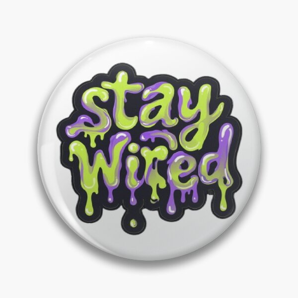 Item preview, Stay Weird - Melted Neon Retro Typography designed and sold by RetroRascalStudio.