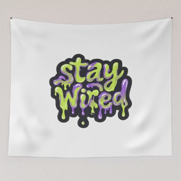 Item preview, Stay Weird - Melted Neon Retro Typography designed and sold by RetroRascalStudio.