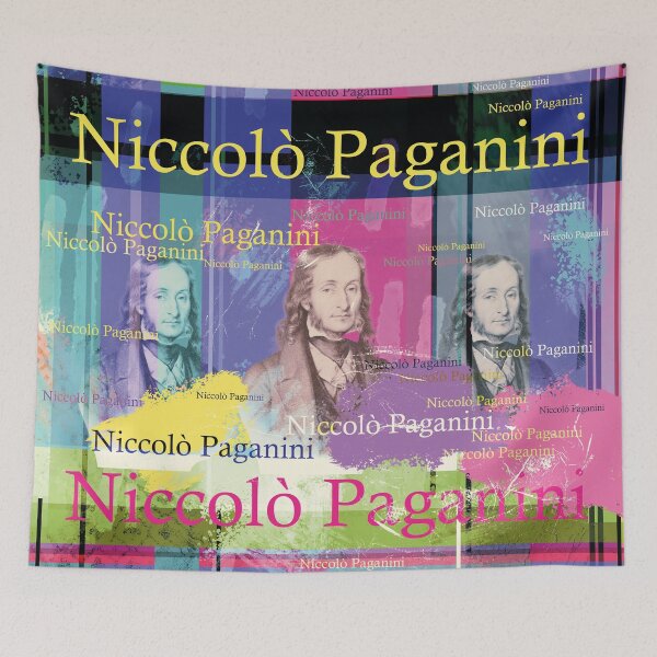 Item preview, Niccolò Paganini Collage – Virtuoso Classical Music Art designed and sold by Mauswohn.