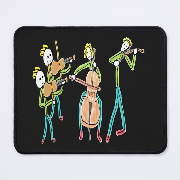 Item preview, String Quartet Stickmen designed and sold by Mark-Ewbie.