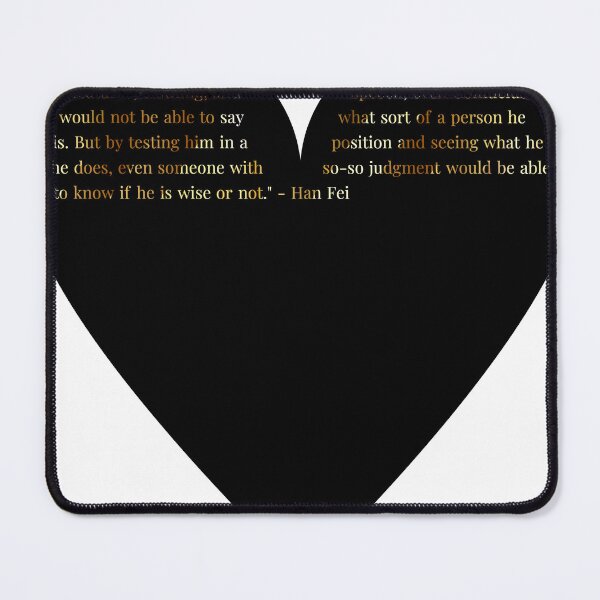 Item preview, Han Fei Quote in Heart with Gold Gradient Text designed and sold by TheIconSmith.