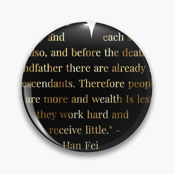 Item preview, Han Fei Quote in Heart with Gold Gradient Text designed and sold by TheIconSmith.