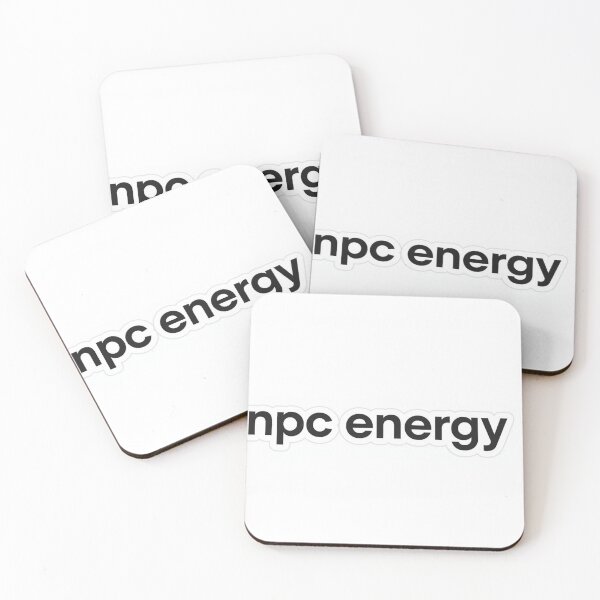 Item preview, NPC Energy Minimal Quote Sticker designed and sold by RelateHub.