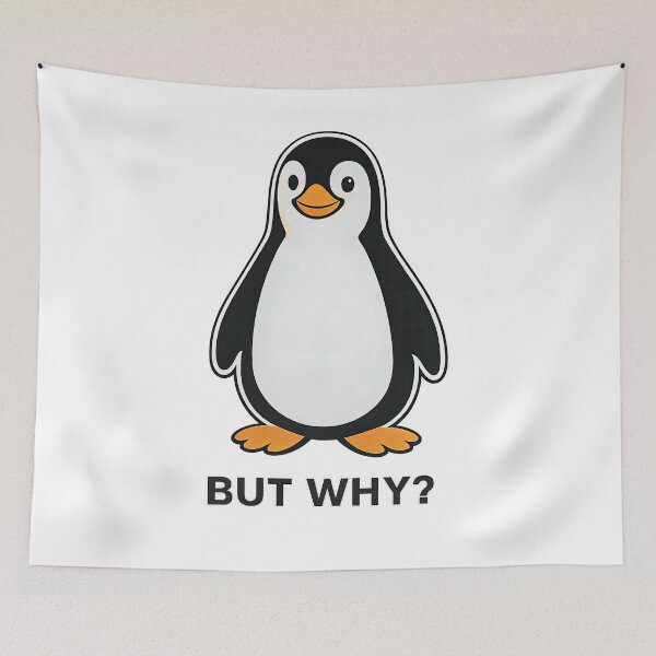 Item preview, But Why Penguin designed and sold by RaoulDukeGonzo.