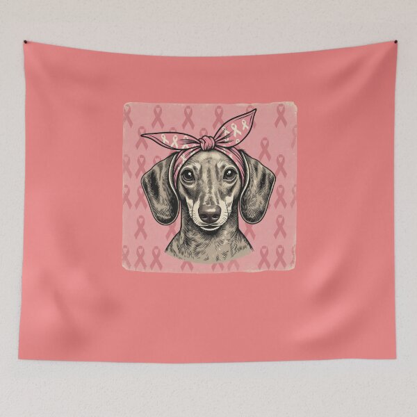 Item preview, Dachshund Loves Pink Ribbon Warrior Mom designed and sold by GrumpySableye.