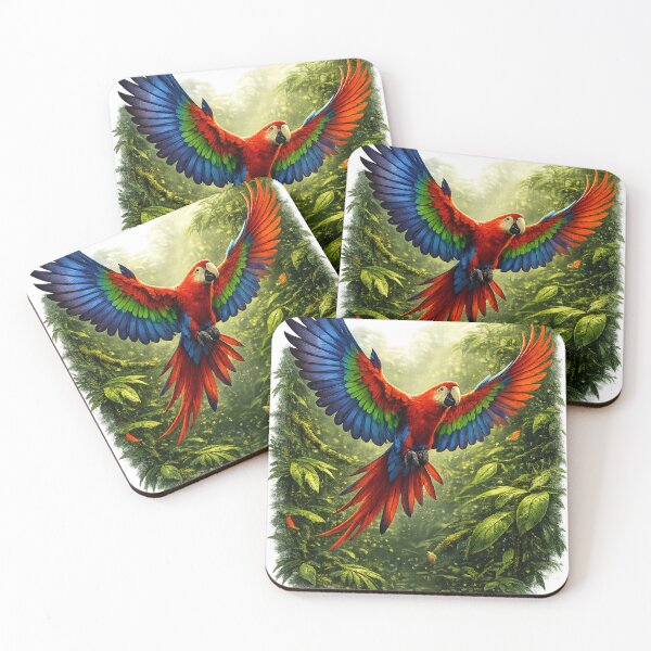 Item preview, Flying Scarlet Macaw designed and sold by photoparadise22.