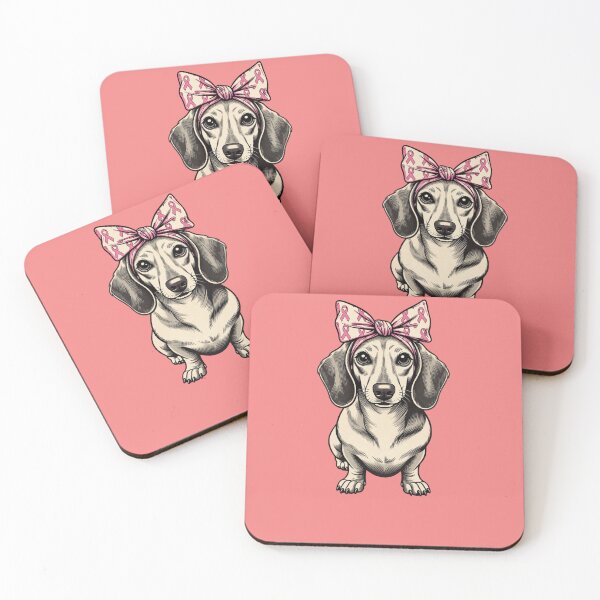 Item preview, Dachshund For Breast Cancer Awareness designed and sold by GrumpySableye.