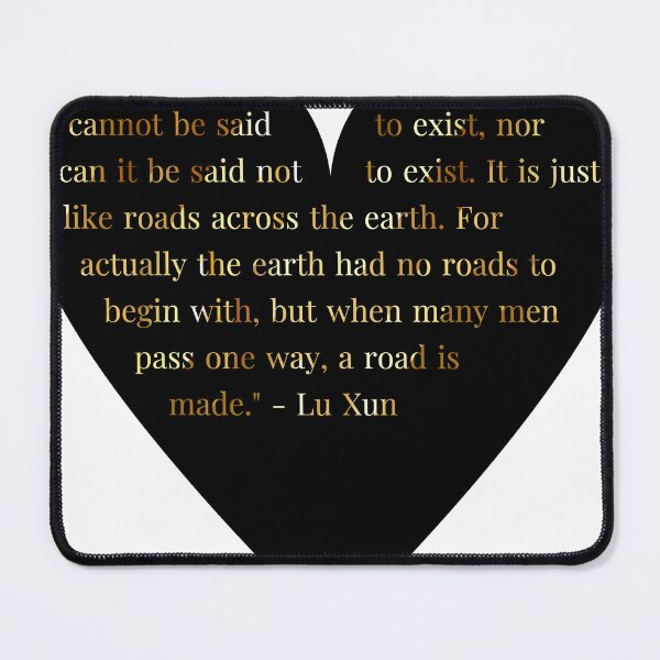 Item preview, Lu Xun Quote in Heart with Gold Gradient Text designed and sold by TheIconSmith.