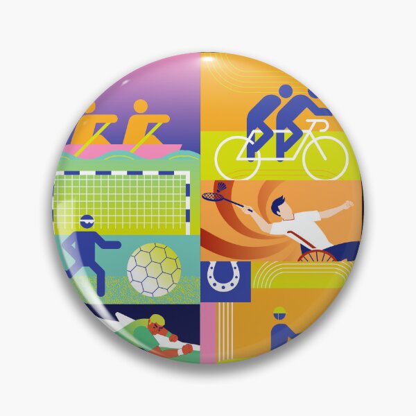 Item preview, Colorful Multi-Sport Motivation Athlete Art designed and sold by LoudVictory.